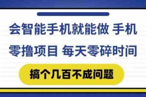 （14894期）会智能手机就能做 手机零撸项目，有快手就可以做，每天零碎时间搞个几…